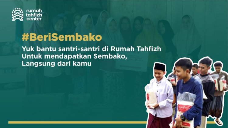 Beri Sembako Untuk Santri Penghafal Al Quran