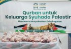Qurban Amanah Pequrban Indonesia untuk Keluarga Syuhada Palestina Telah Tersalurkan di Kota Obour, Mesir