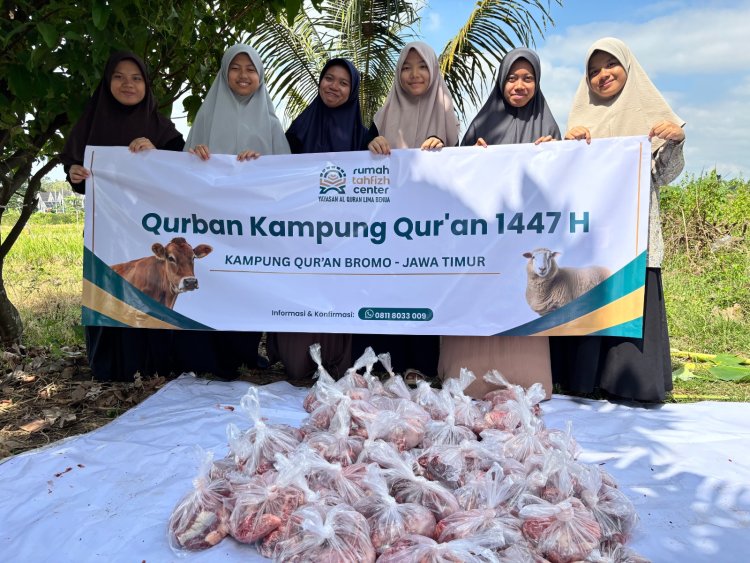 Kebahagiaan Idul Adha di Kampung Qur’an Bromo: Amanah Qurban Tersalurkan untuk Santri dan Warga