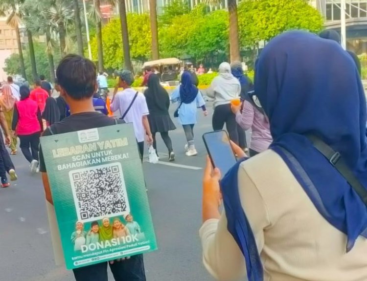 Syiar di Tengah Kota: Rumah Tahfizh Center Sukses Gelar Sosialisasi Program Lebaran Yatim di CFD Sudirman